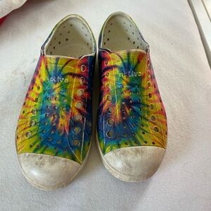 Native Kids Shoes in Tie-Dye